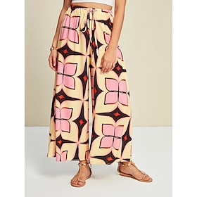 Bohemia Wide Leg Maxi Pants with Pocket