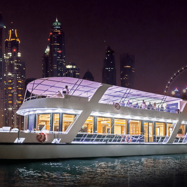 Dubai Marina Dinner Cruise with International Buffet Boat Tours and Cruises